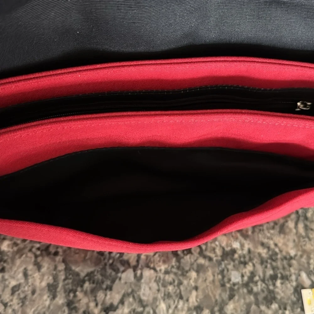 Anne Klein red handbag or shoulder bag EUC